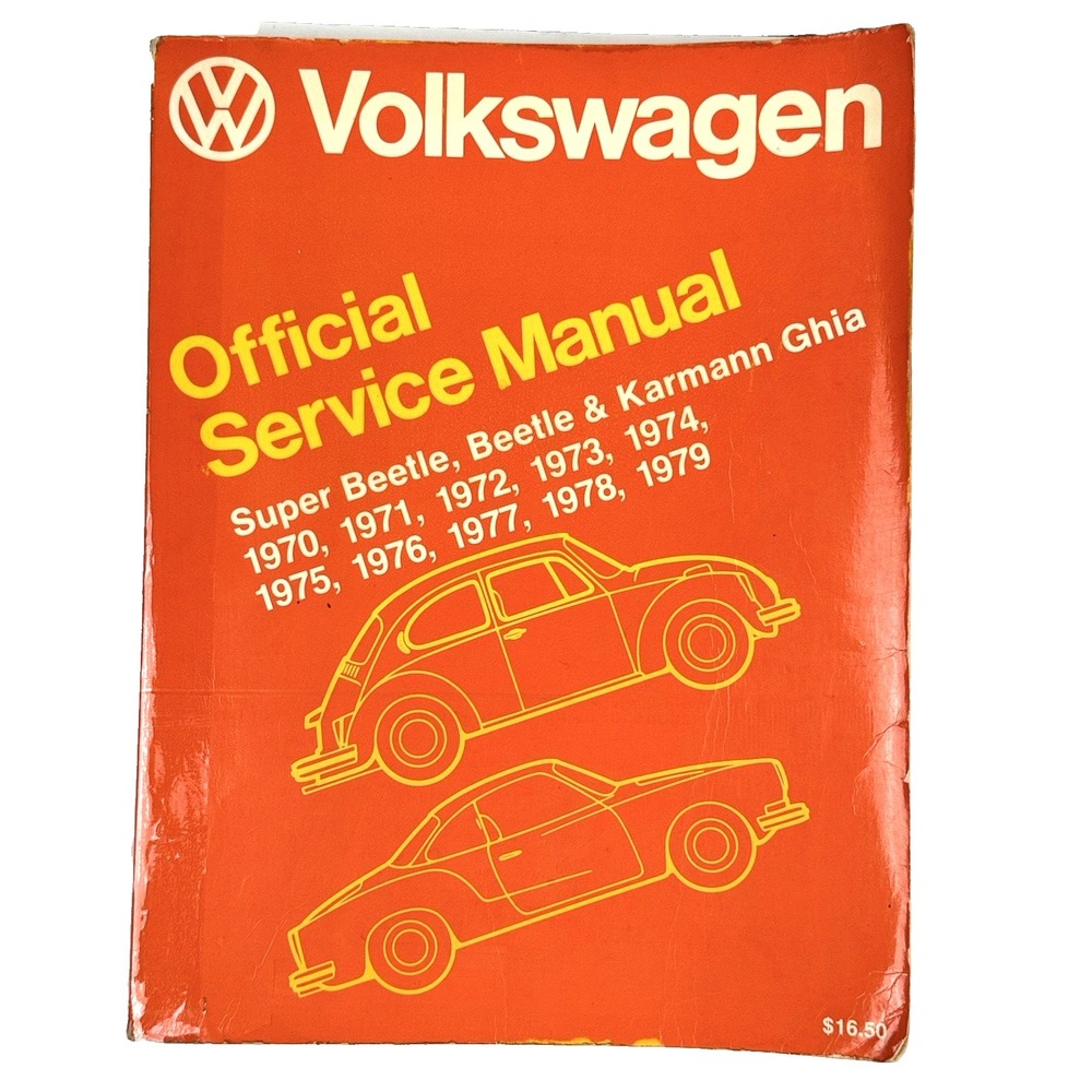 Volkswagen Official Service Repair Manual 1970 1979 VW Super Beetle Karmann Ghia